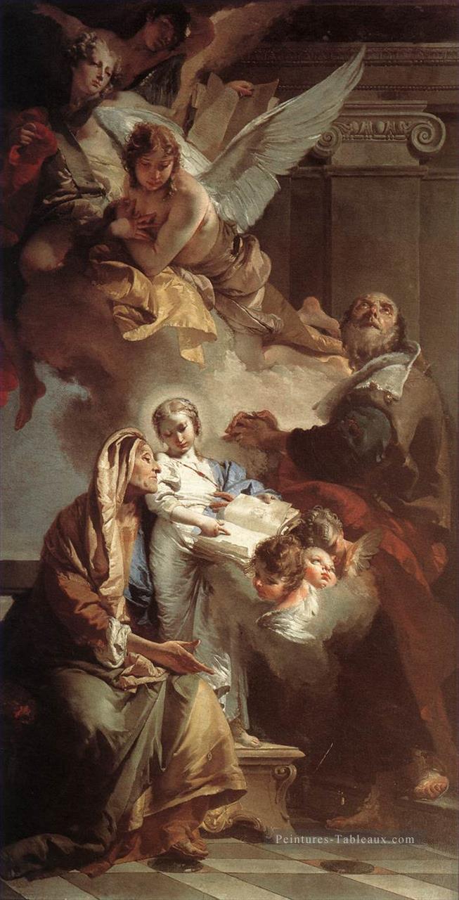 L’éducation de la Vierge Giovanni Battista Tiepolo Peintures à l'huile